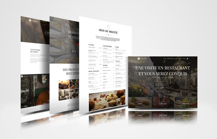 Conception du site web de réservation du resto Les Mercenaires Culinaires par l'agence Concept C