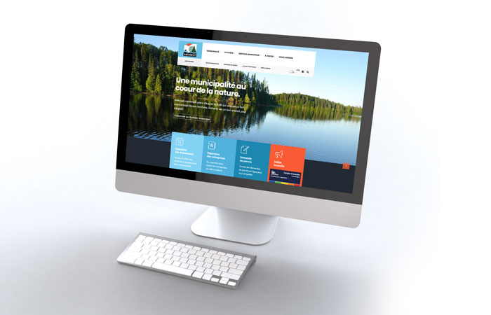 Conception du site web de la municipalité d'Amherst par l'agence Concept C